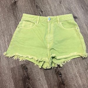 green pacsun festival short